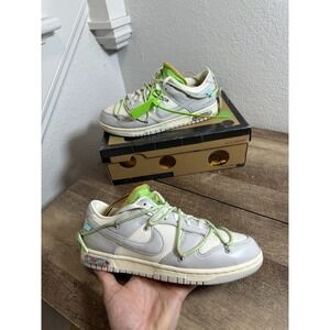 Nike Dunk Low Off-White‎ "Lot 7" Style # DM1602-108 Size 8.5 Sneakers Shoes